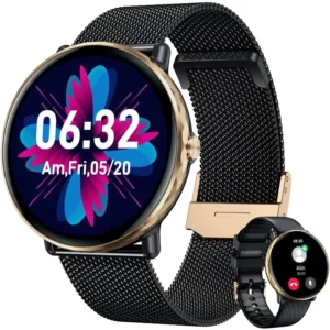 Smartwatch for Men Women Android iOS Phones: Smart Watches Fitness Tracker with 1.43 AMOLED Touchscreen Waterproof Blood Pressu
