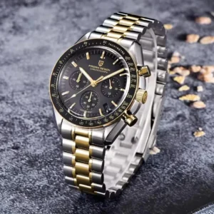 2025 New PAGANI DESIGN Moon Men's Watches Gold Luxury Quartz Watch For Man AR Sapphire Mirror VK63 Wristwatches Luminous Clock