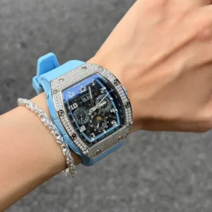 BONEST GATTI 2025 Men Automatic Mechanical Watches Diamond Bezel Men Watches Rubber Band Fashion Watches For Men Sapphire Glass