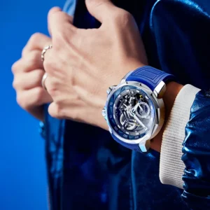 FEICE 2025 new double-sided skeleton trend men's automatic mechanical watch luminous waterproof-FM511