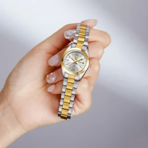 New Fashion Quartz Golden Wristwatches For Womens Luxury Stainless Steel Women Waterproof Calendar relogio masculino Clock