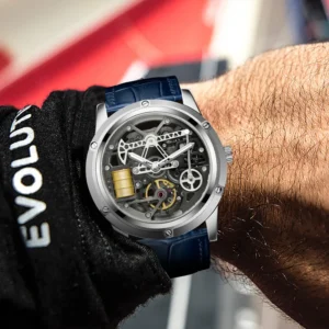 PINDU Design New Oil Well Hollow Mechanical Watch Men Miyota 8215 Movement Sapphire Mirror 50m Waterproof stainless steel Watch