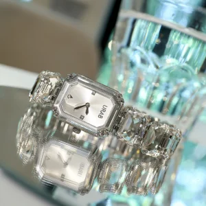 CILOA light luxury gift watch female 2025 new high quality sugar cube brand genuine silver square waterproof quartz watch